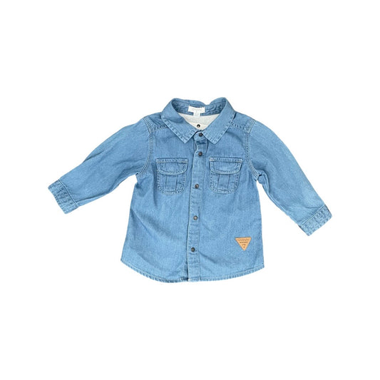 Denim Purebaby Shirt, 6-12M