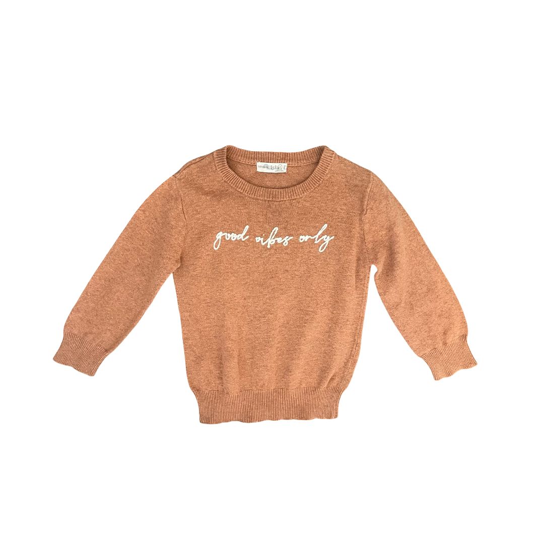Tan Miann & Co Knit Jumper, 3Y