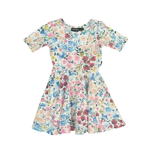 Floral Rock Your Kid Dress, 2Y