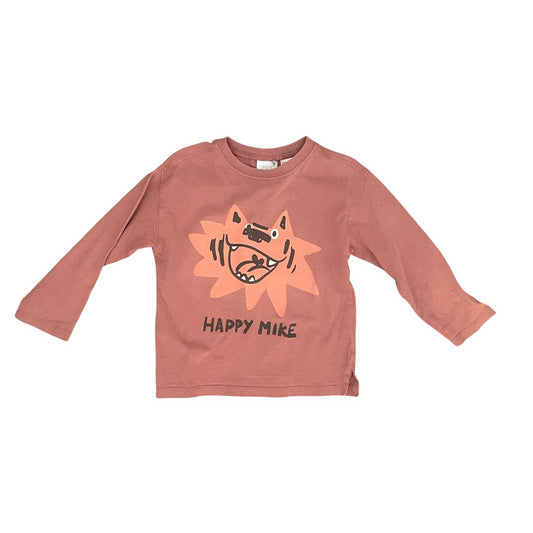 Burnt Orange Zara Long Sleeve Top, 2-3Y