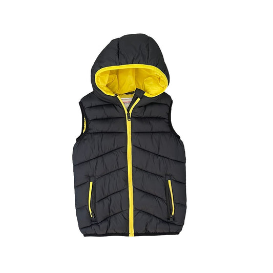 Black Minoti Puffer Vest, 7-8Y