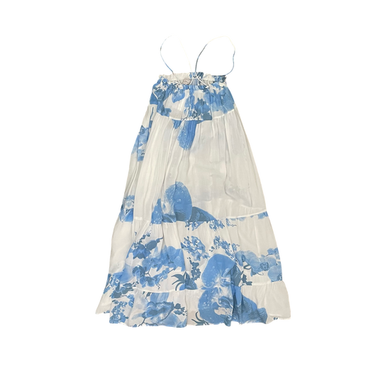 Blue and White Story Kids Dress, 7-8Y