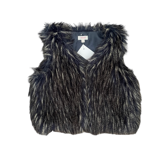 Faux Fur Seed Vest, 6-7Y