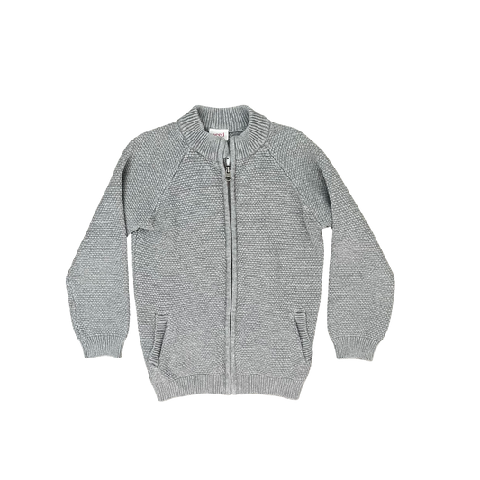 Grey Seed Cardigan, 7Y