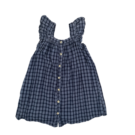 Navy Gingham Cotton On Kids Dress, 8Y