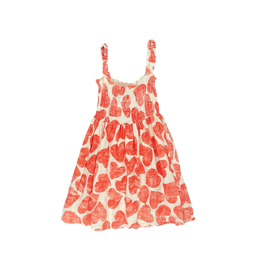 Hearts Bobo Choses Dress, 2-3Y