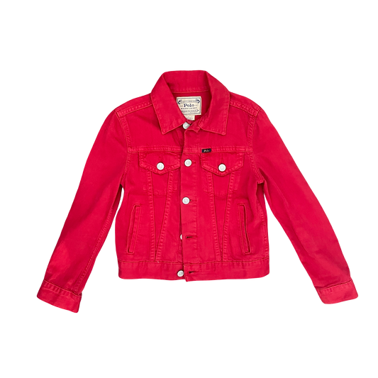 Red Polo Ralph Lauren Denim Jacket, 10Y