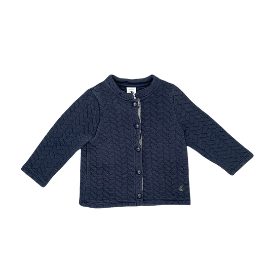 Navy Petit Bateau Cardigan, 18M