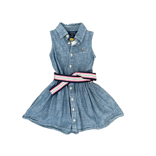 Chambray Polo Ralph Lauren Dress, 2Y