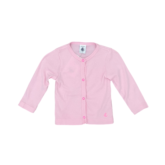 Pink Petit Bateau Cardigan, 12M