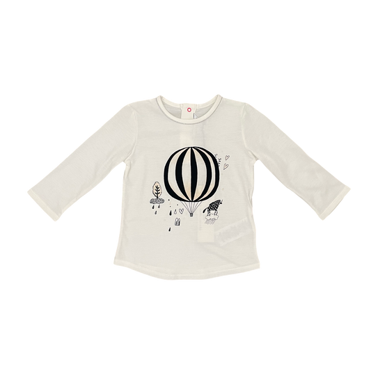 Cream Little Marc Jacobs Long Sleeve Top, 12M