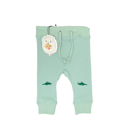 Green Minti Track Pants, 18-24M