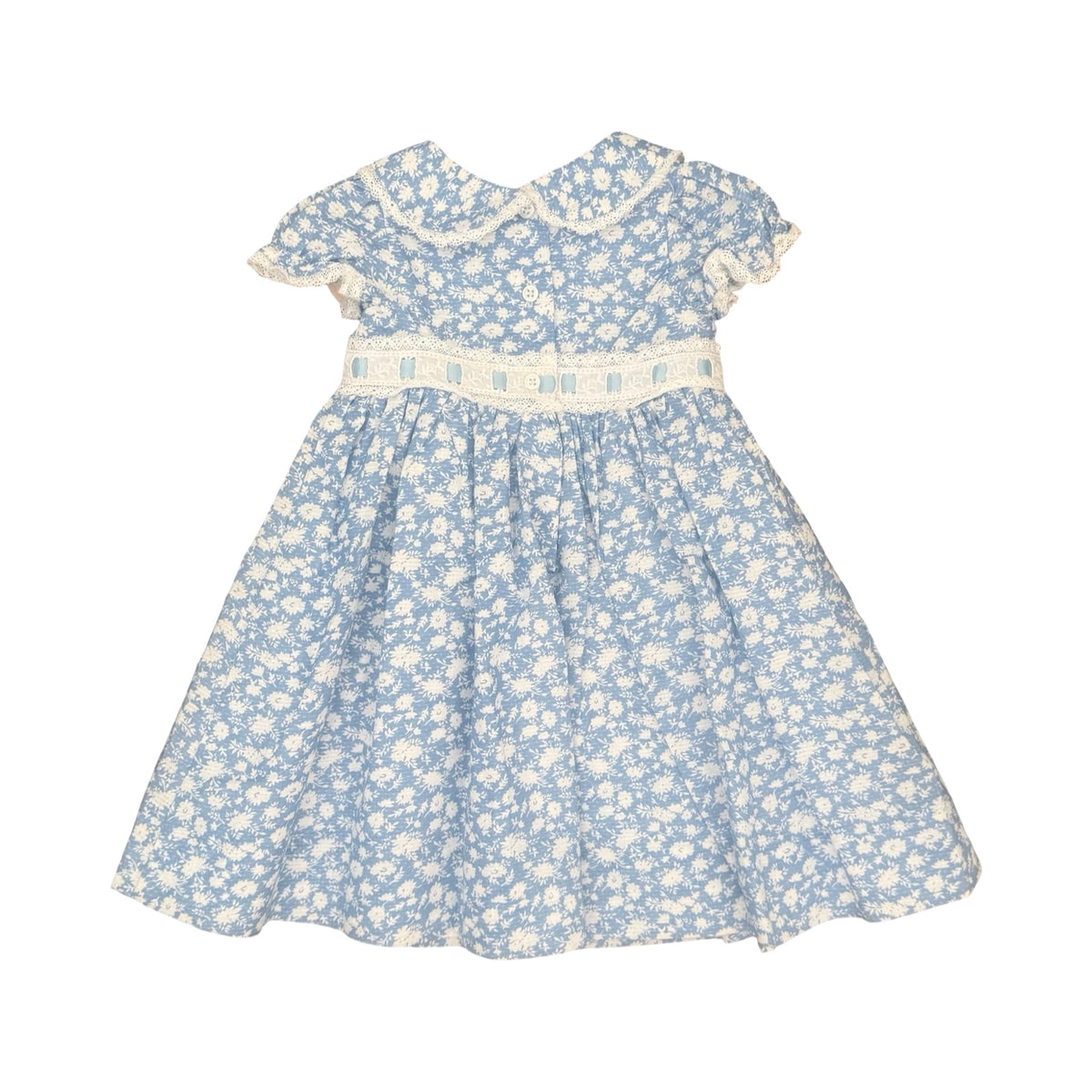 Blue floral Collette Dinnighan Dress, 0-3M