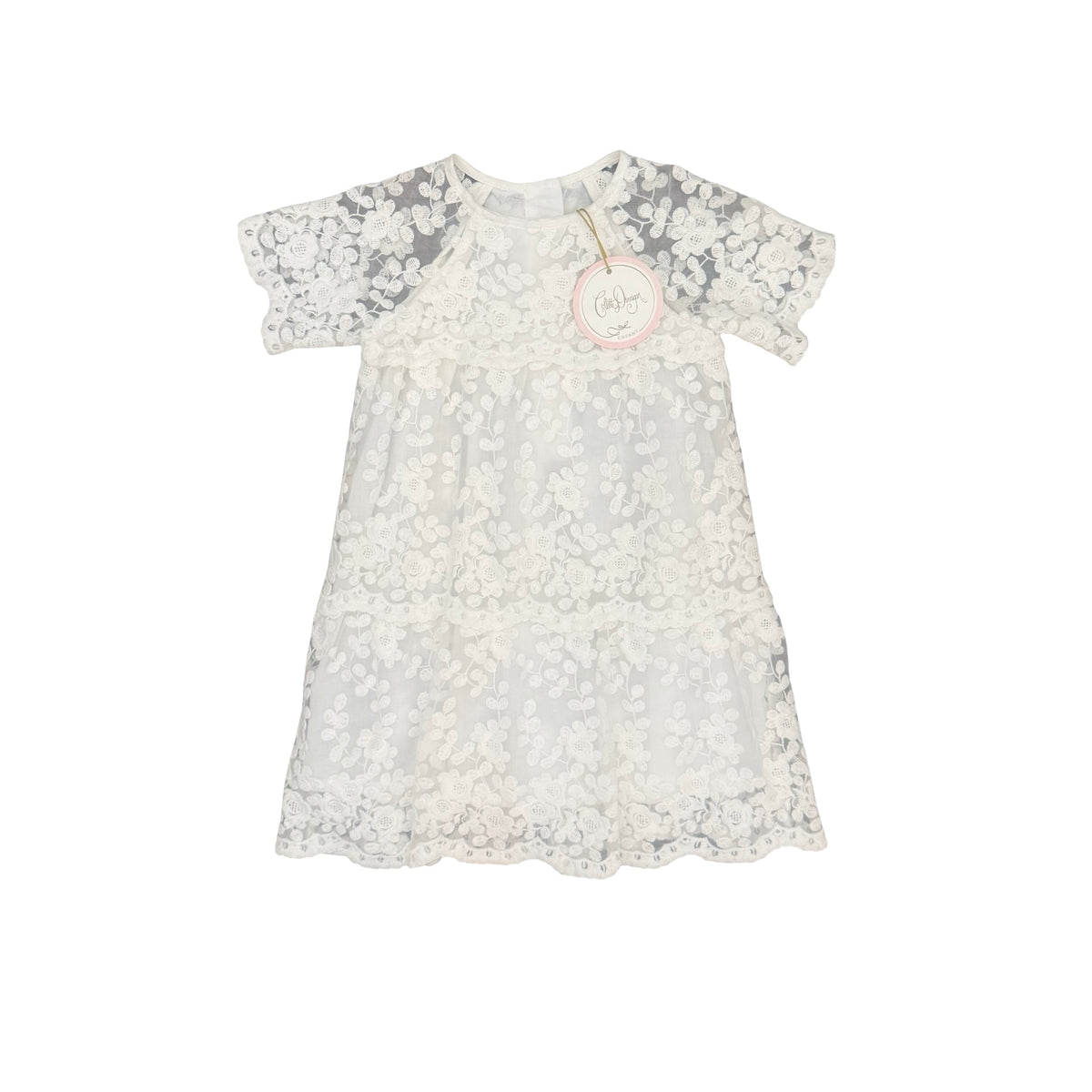 Ivory Collette Dinnighan Dress, 3-6M