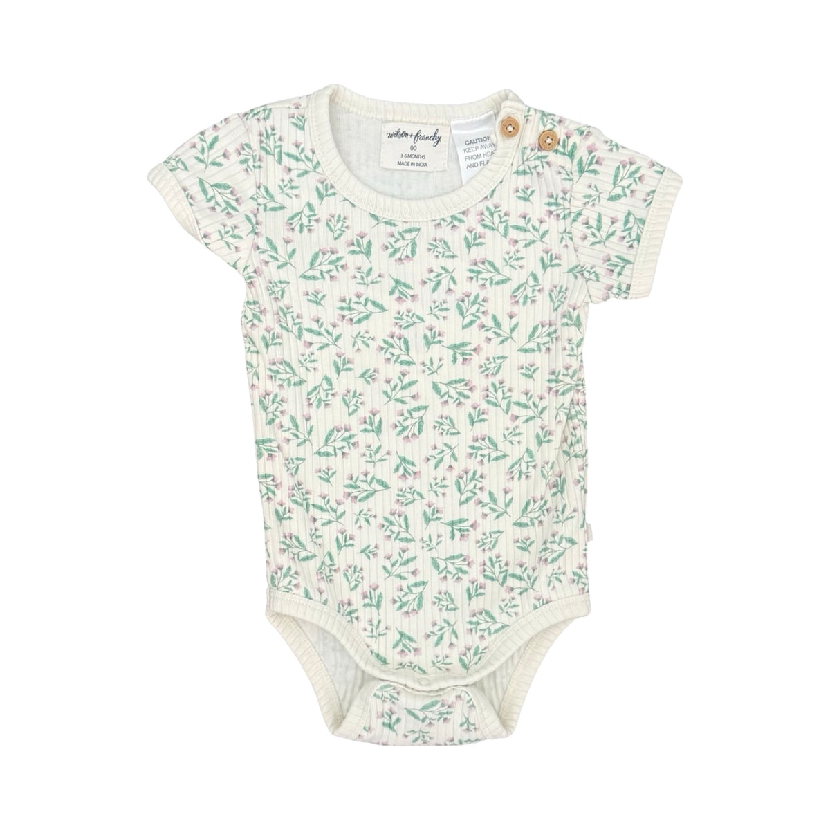 Floral Wilson & Frenchy Bodysuit, 3-6M