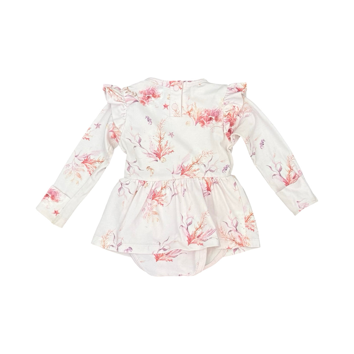 Pink floral Snuggle Hunny Dress, 3-6M
