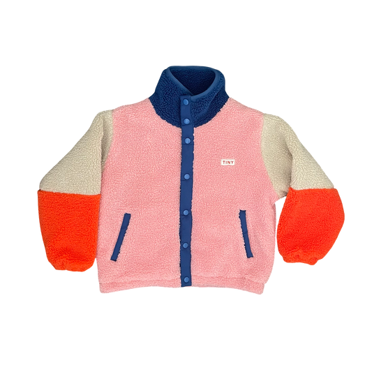 Multi Tiny Cottons Sherpa Jacket, 8Y