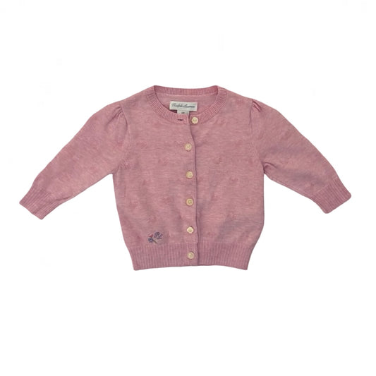 Pink Ralph Lauren Knit Cardigan, 6M