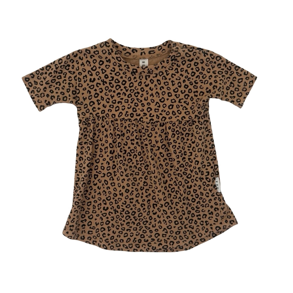 Leopard Hux Dress, 6-12M