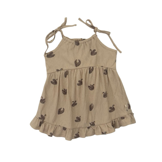 Natural Wilson and Frenchy Swan Dress, 6-12M