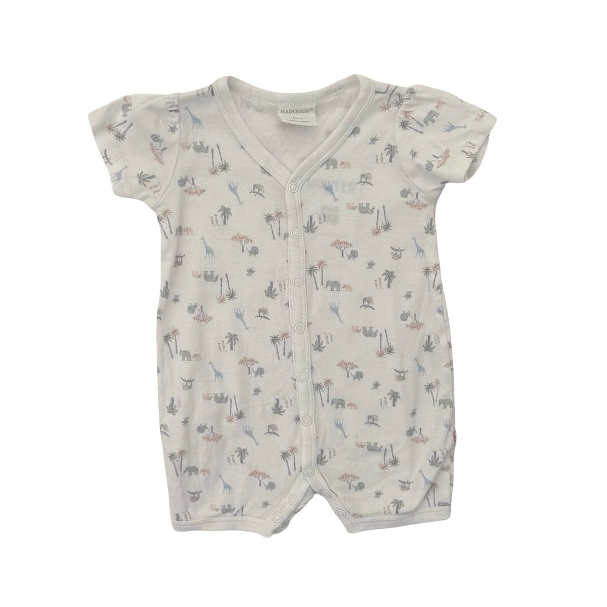 White Marquise Romper, 6-12M