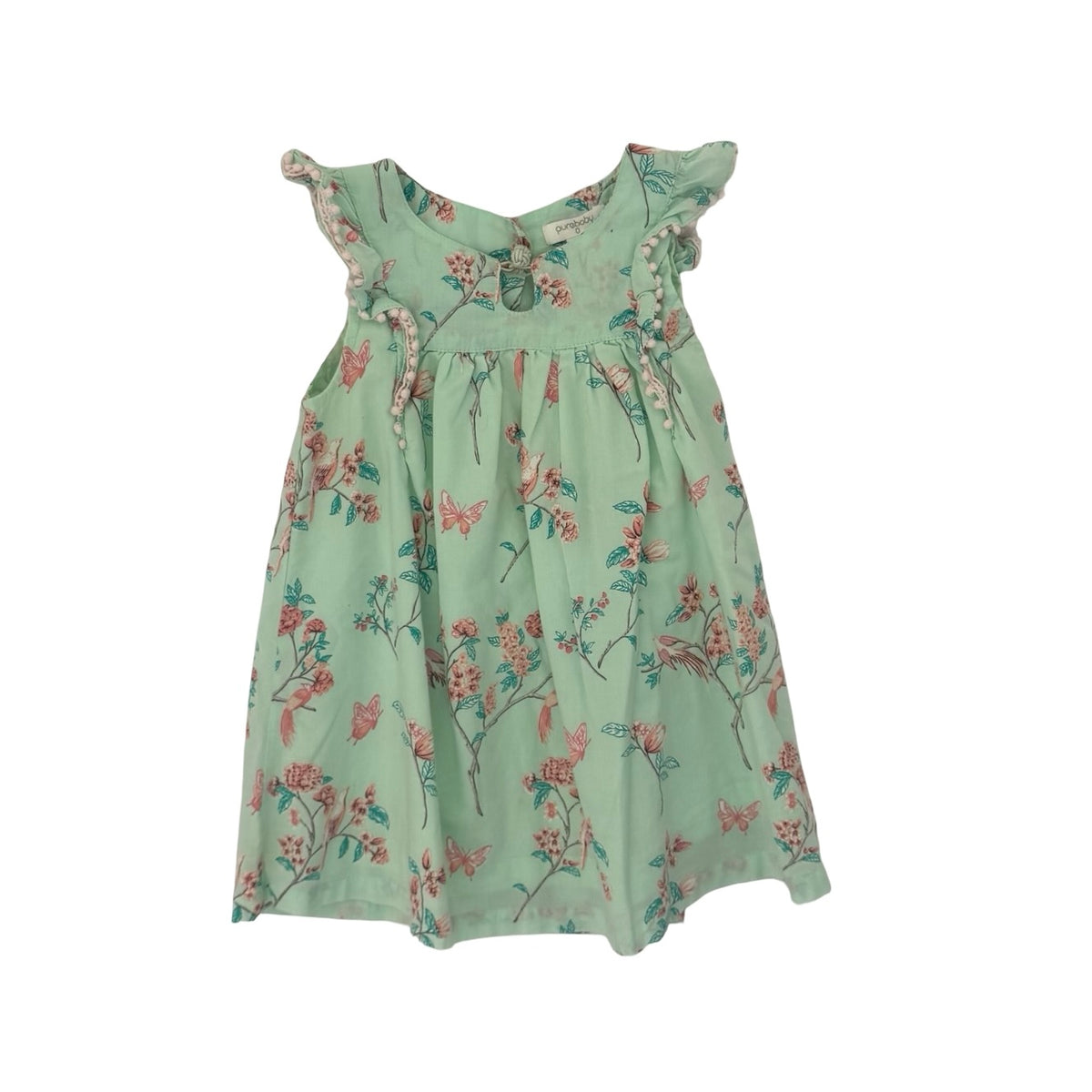 Aqua Purebaby Dress, 6-12M