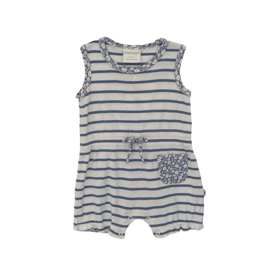 Stripe Marquise Romper, 6-12M