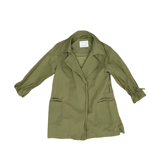 Olive Zara Trench Coat, 6Y