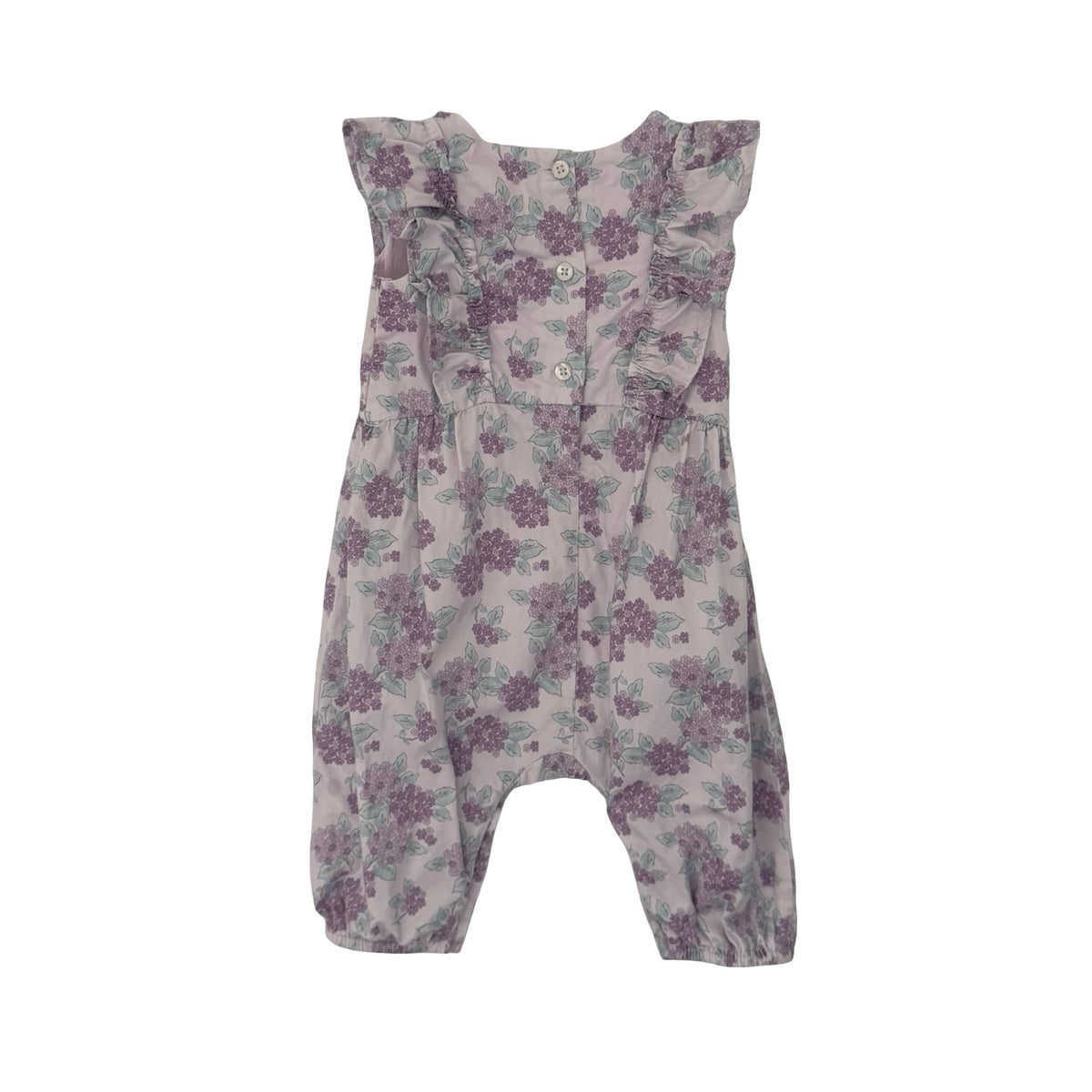 Lilac Floral David Jones Romper, 6-12M