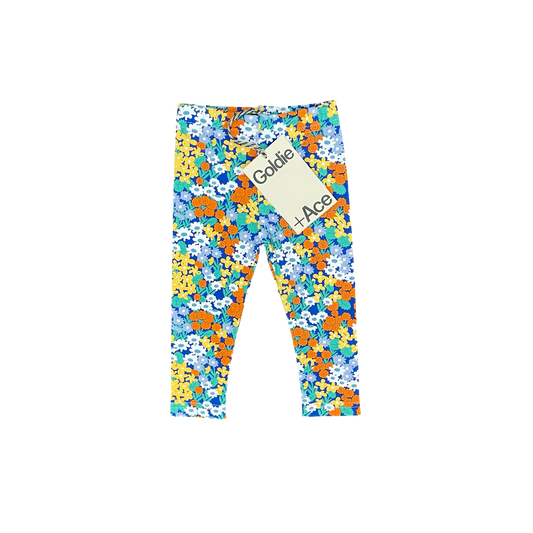 Floral Goldie & Ace Leggings, 3-6M