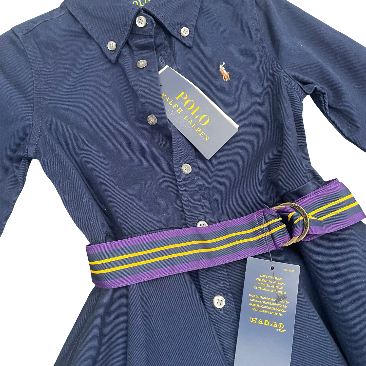 Navy Polo Ralph Lauren Dress, 3Y