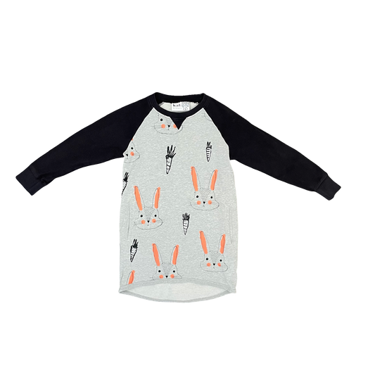 Multi Minti Long Sleeve Dress, 6Y