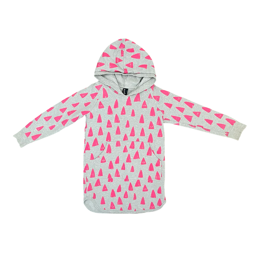 Multi Minti Long Sleeve Dress, 7Y