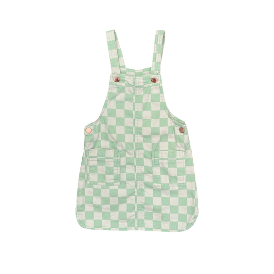 Green 1964 Denim Pinafore, 5Y