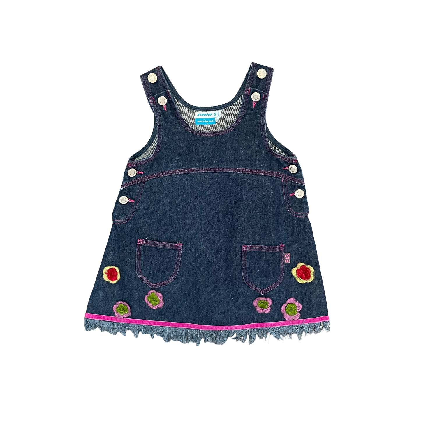 Denim Scooter Dress, 2Y