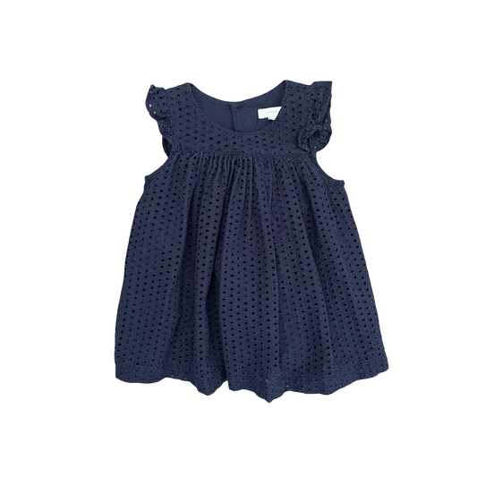 Navy Country Road Dress, 3-6M