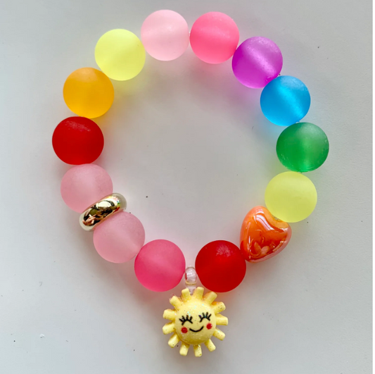 Red Bobble Sun Shine Bracelet