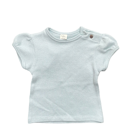 Pale blue Riffle. Amsterdam T-Shirt, 3M
