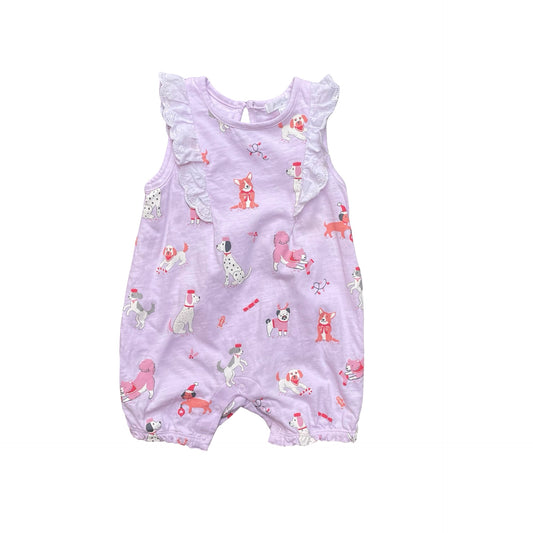Lilac Purebaby Growsuit, 6-12M