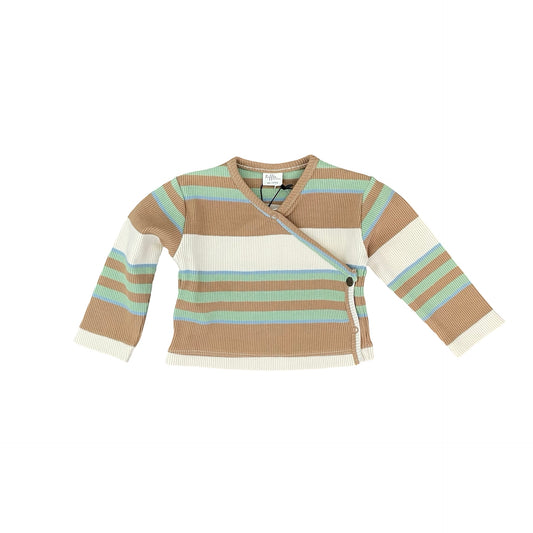 Stripe Riffle. Amsterdam  Wrap Top, 3M