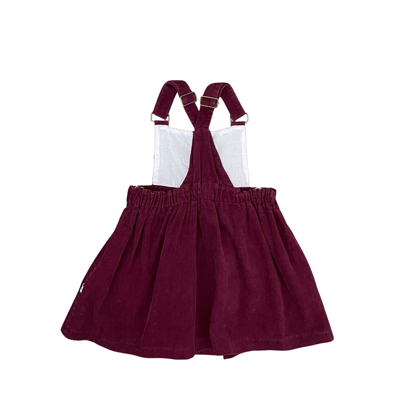 Maroon Lacey Lane Corduroy Pinafore, 4Y