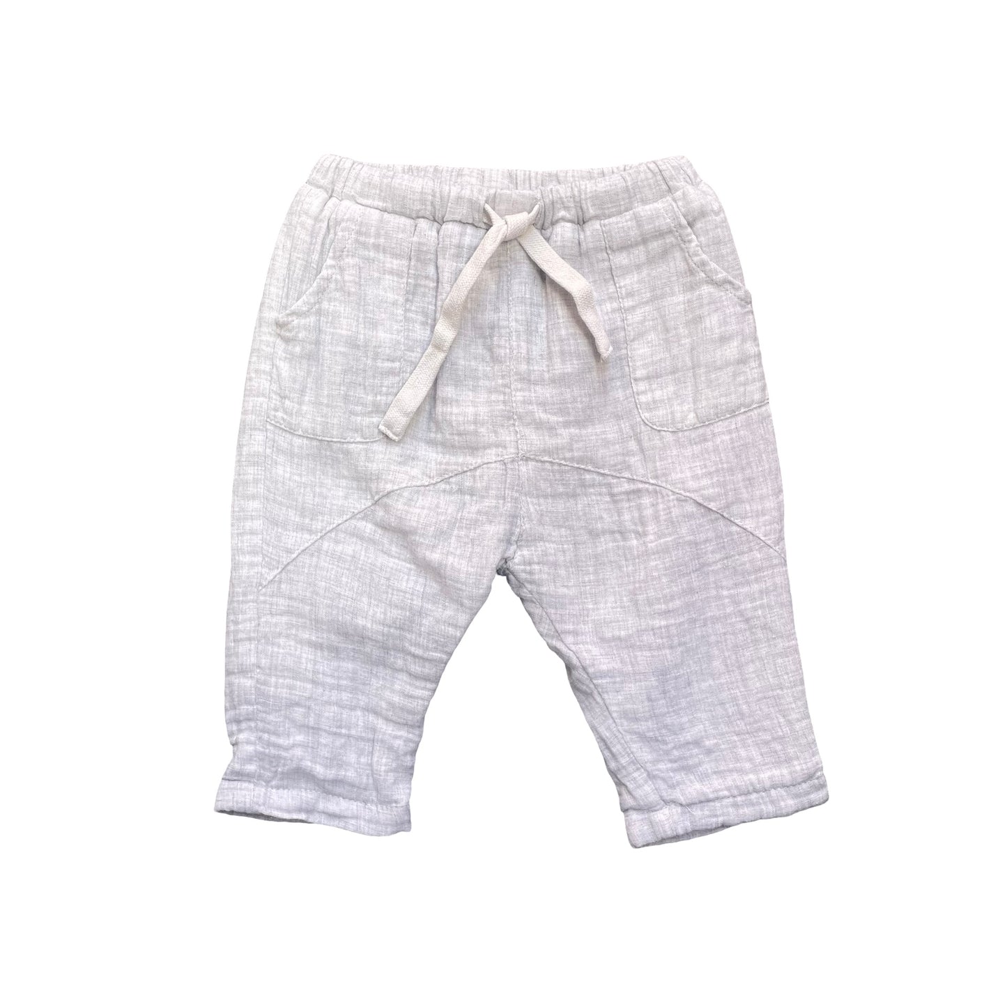 Grey Marle Seed Pants, 0-3M