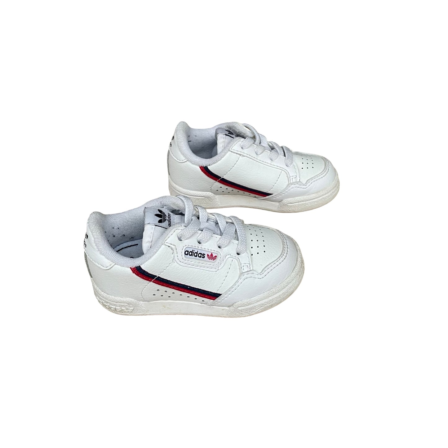 White Adidas Continential 80 Sneakers, US 5K