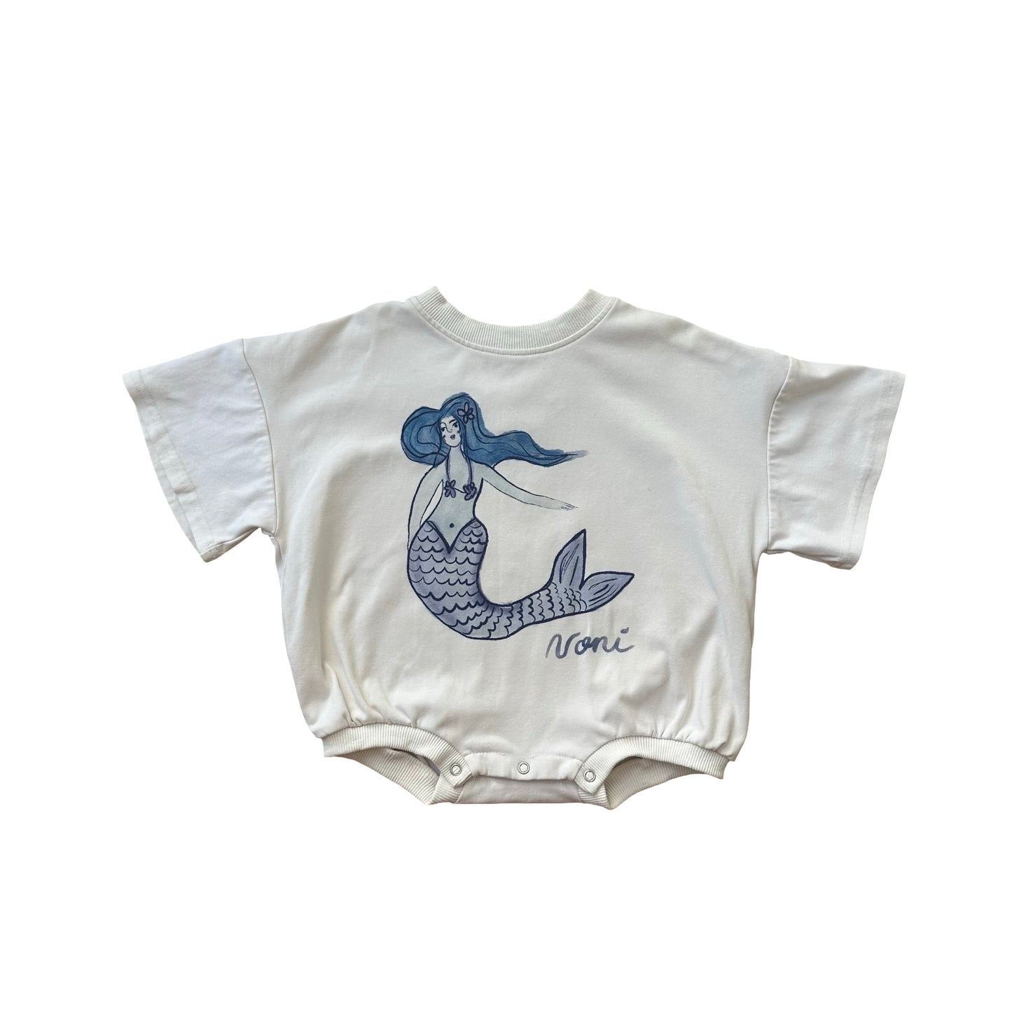 White NONI Tee Romper, 1Y