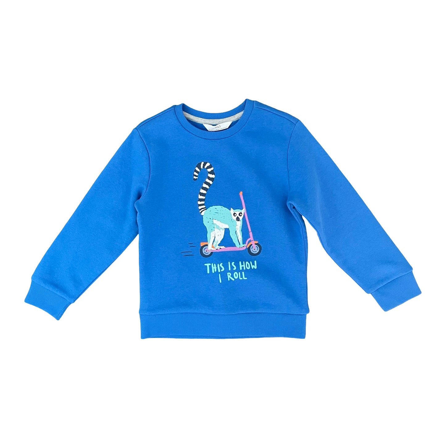 Blue M&S Sweater, 4-5Y