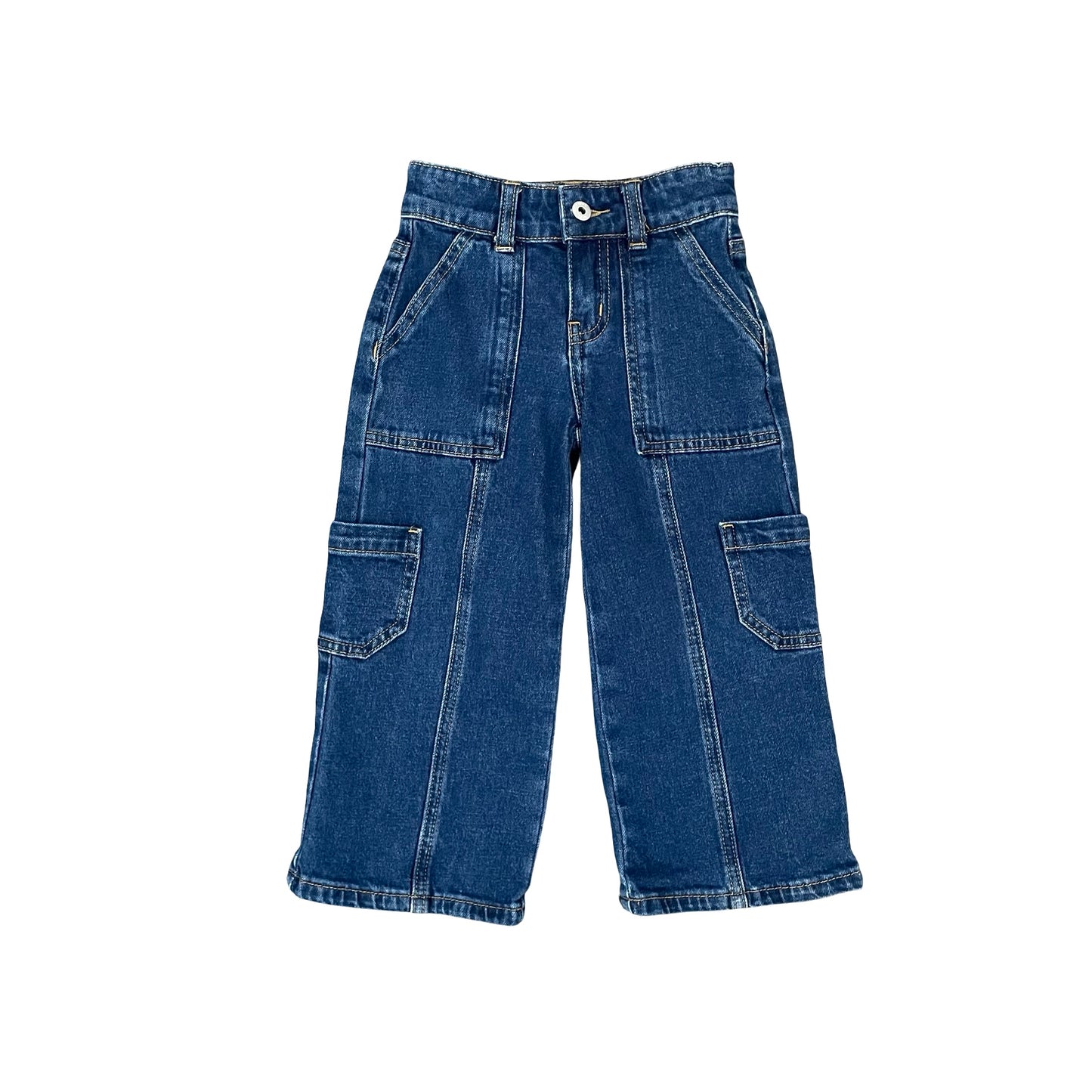 Wide Leg Denim Seed Jeans, 2Y