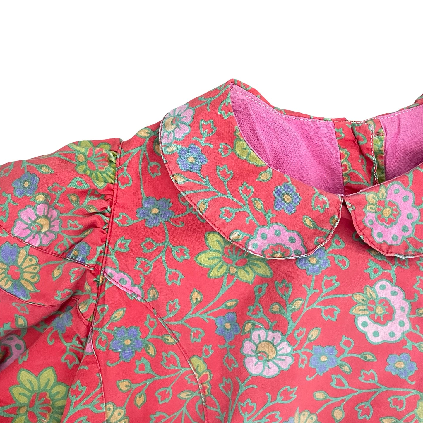 Pink Floral Oilily Long Sleeve Dress, 8Y