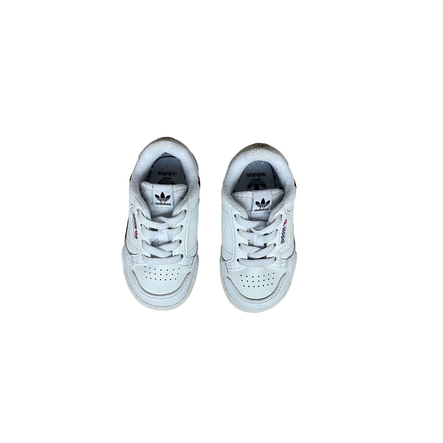 White Adidas Continential 80 Sneakers, US 5K