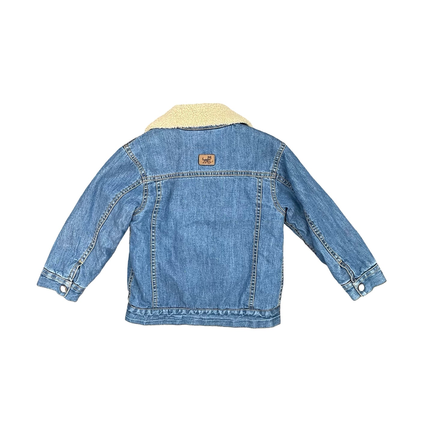 Denim Purebaby Sherpa Lined Jacket, 3Y