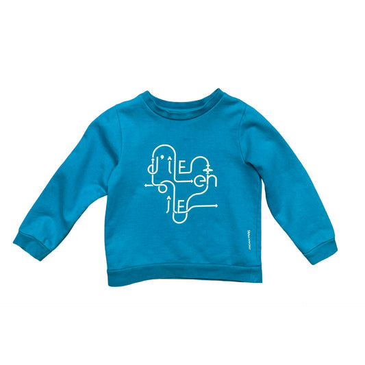 Teal Jacadi Sweater, 6Y